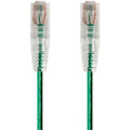 Monoprice SlimRun Cat6 28AWG UTP Ethernet Network Cable, 7ft Green