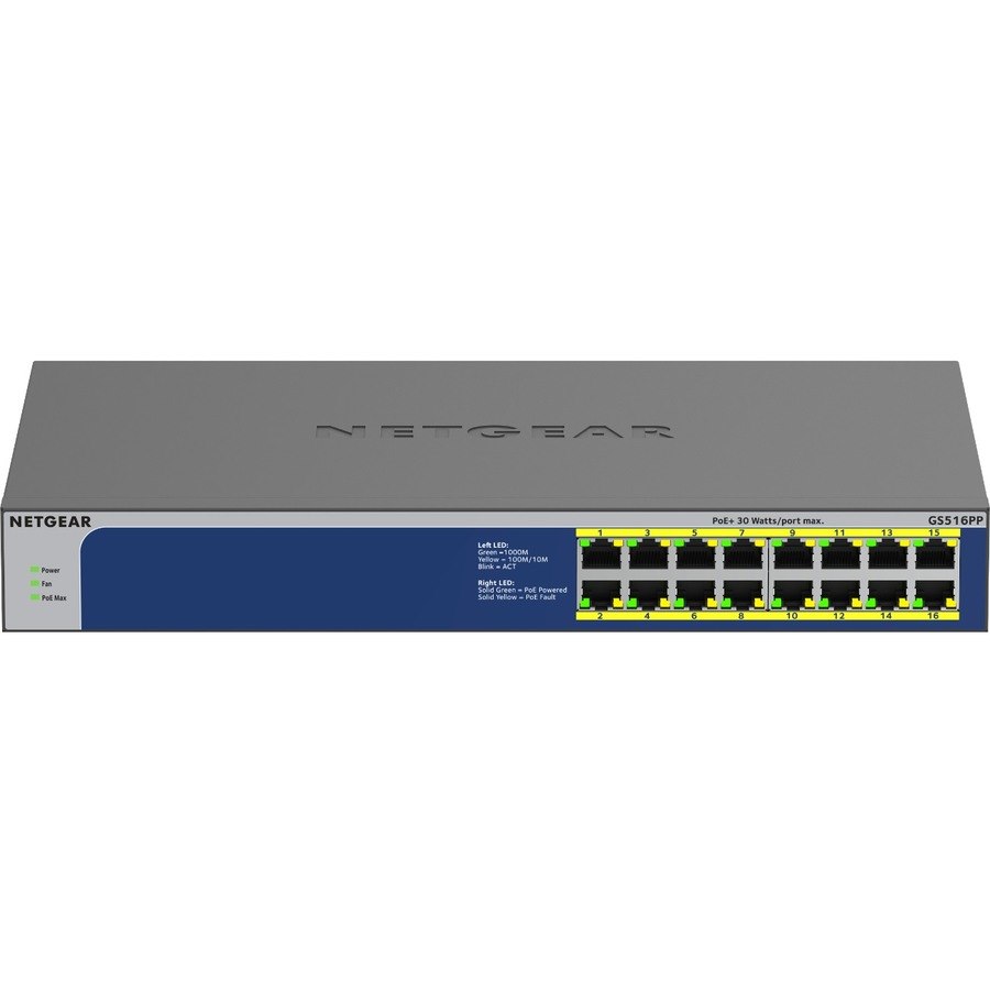 Netgear GS516PP 16 Ports Ethernet Switch