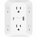 Belkin 6-Outlet Surge Protector Power Strip, Wall-Mountable with 6 AC Outlets, Overvoltage Protection, LED Indicator - USB-C Port & USB-A Port w/USB-C PD Fast Charging - 1680 Joules of Protection