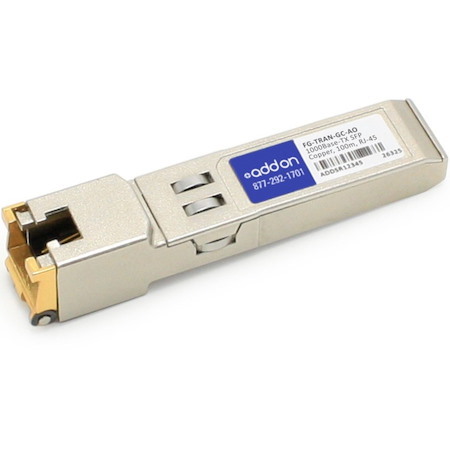 AddOn SFP (mini-GBIC) - 1 x RJ-45 1000Base-TX LAN - TAA Compliant