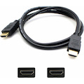 5PK 15ft HDMI 1.4 Male to HDMI 1.4 Male Black Cables Which Supports Ethernet Channel For Resolution Up to 4096x2160 (DCI 4K)