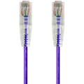 Monoprice SlimRun Cat6 28AWG UTP Ethernet Network Cable, 20ft Purple