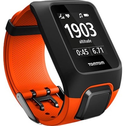 TomTom Adventurer GPS Watch - Rectangular Case Shape - Orange Body Color