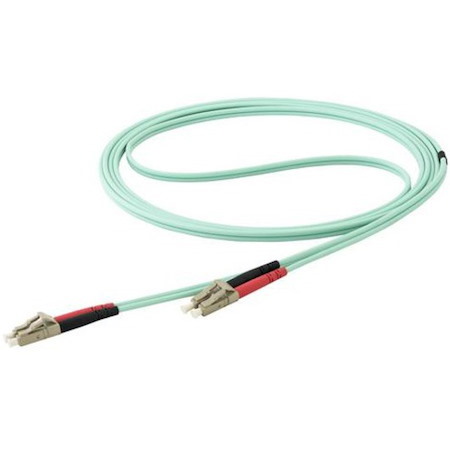 StarTech.com 10m (30ft) LC/UPC to LC/UPC OM4 Multimode Fiber Optic Cable, 50/125&micro;m LOMMF/VCSEL Zipcord Fiber, 100G, LSZH Fiber Patch Cord