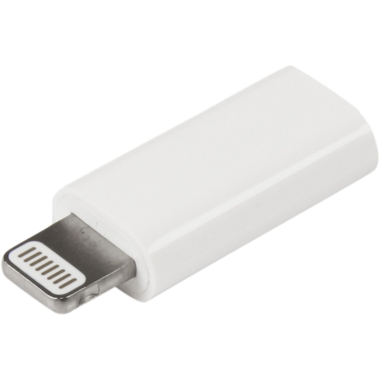 StarTech.com White Apple 8-pin Lightning Connector to Micro USB Adapter for iPhone / iPod / iPad