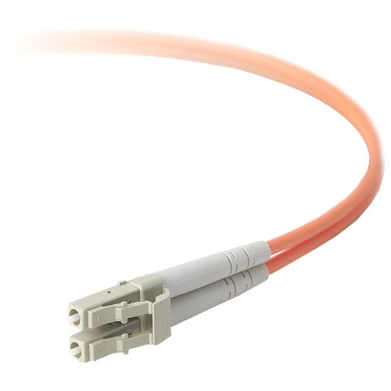Belkin Fiber Optic Cable, 10GB/100GB Aqua Multimode LC/LC Duplex, 50/125 OM4