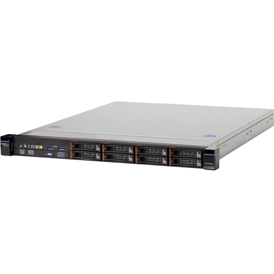 Lenovo System x x3250 M6 3943K4U 1U Rack-mountable Server - 1 x Intel Xeon E3-1230 v5 3.40 GHz - 16 GB RAM - 12Gb/s SAS, Serial ATA Controller