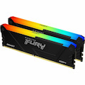 Kingston FURY Beast RAM Module - 16 GB (2 x 8GB) - RGB - DDR4-3600/PC4-28800 DDR4 SDRAM - 3600 MHz - CL17 - 1.35 V