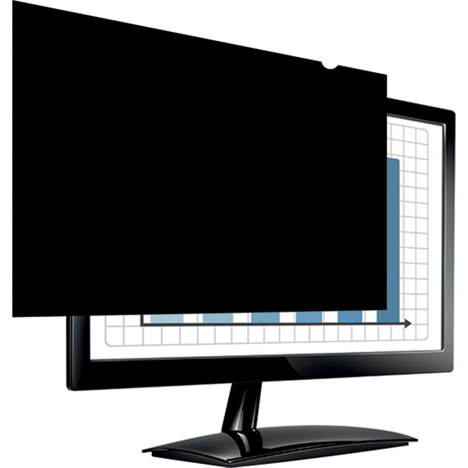 Fellowes PrivaScreen Anti-glare Privacy Screen Filter - Black - 1 - TAA Compliant