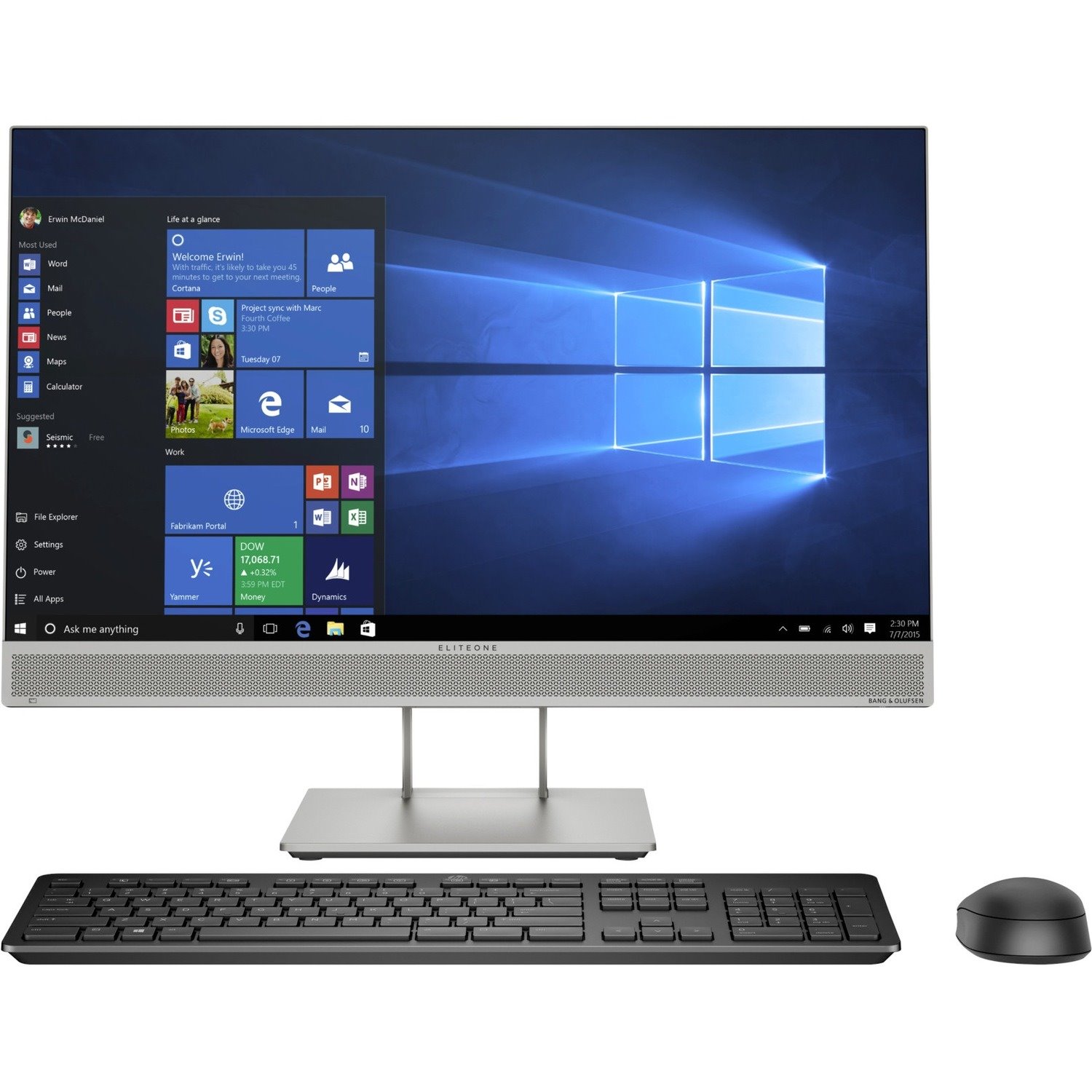 HP EliteOne 800 G5 All-in-One Computer - Intel Core i5 9th Gen i5-9500 - vPro Technology - 16 GB - 256 GB SSD - 23.8" Full HD Touchscreen - Desktop