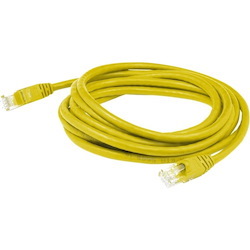 AddOn 2m RJ-45 (Male) to RJ-45 (Male) Yellow Snagless Cat6A STP PVC Copper Patch Cable