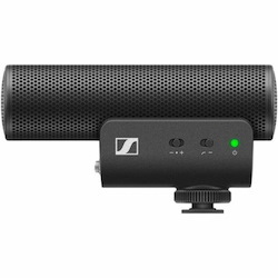 Sennheiser MKE 400 Wired Condenser Microphone for Monitoring, Camera, Vlog, Video, Recording, Outdoor - Black