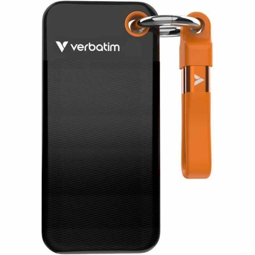 Verbatim Pocket 1 TB Portable Solid State Drive - M.2 External - Black, Orange