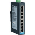 B+B SmartWorx 8FE Slim-type Unmanaged Industrial Ethernet Switch with Low Vac Power Input