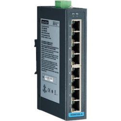 B+B SmartWorx 8FE Slim-type Unmanaged Industrial Ethernet Switch with Low Vac Power Input
