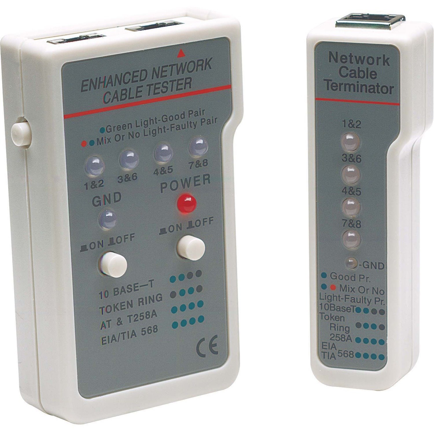 Intellinet Multifunction Cable Tester, RJ-45 and RJ-11, UTP/STP/FTP, Shielded and Unshielded