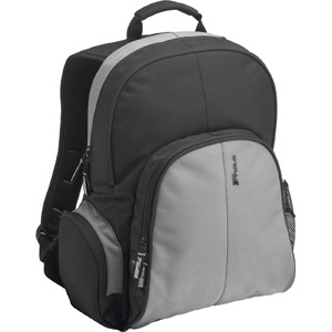 Targus Essential TSB023EU Carrying Case (Backpack) for 39.1 cm (15.4") to 40.6 cm (16") Notebook, Computer, Accessories, Pen, Pencil, Document - Black, Grey