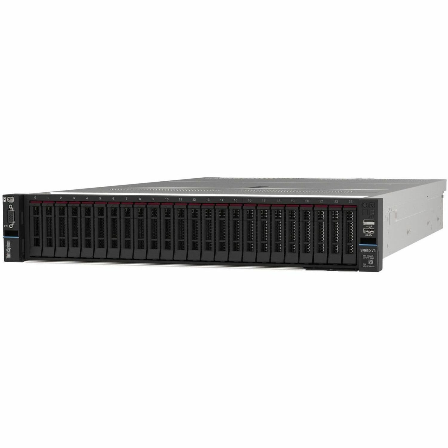 Lenovo ThinkSystem SR650 V3 7D76A07NNA 2U Rack Server - 1 x Intel Xeon Silver 4510 2.40 GHz - 32 GB RAM