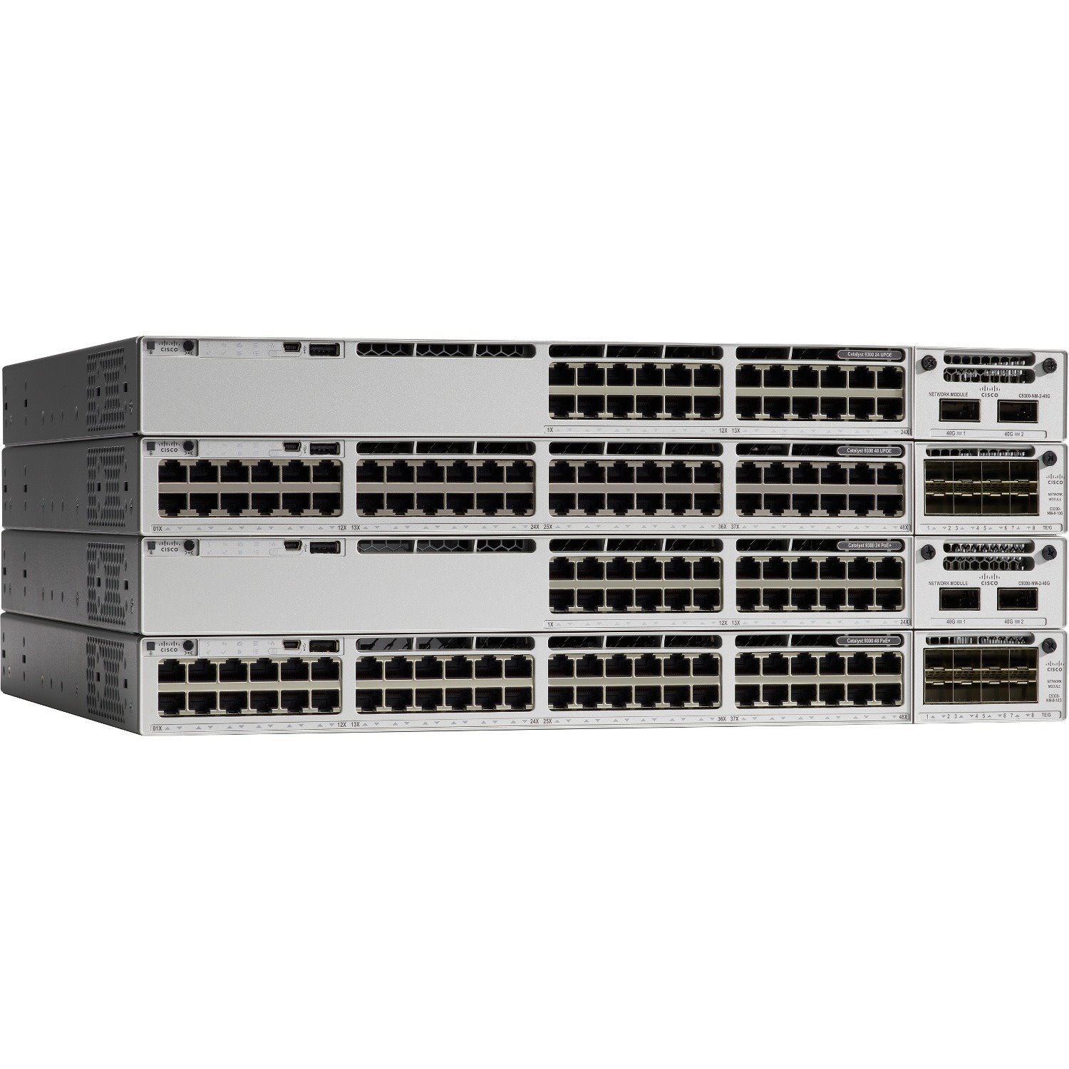Cisco Catalyst 9300 C9300-24UX 24 Ports Manageable Ethernet Switch - Gigabit Ethernet - 10/100/1000Base-T - Refurbished