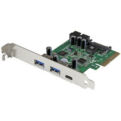 StarTech.com USB 3.1 PCIe Card - 5 Port - USB 3.1 Gen 2 (10Gbps) - 1x USB-C, 2x USB-A + 1x 2 Port IDC (5Gbps) - USB-C Card - USB 3.1 Controller