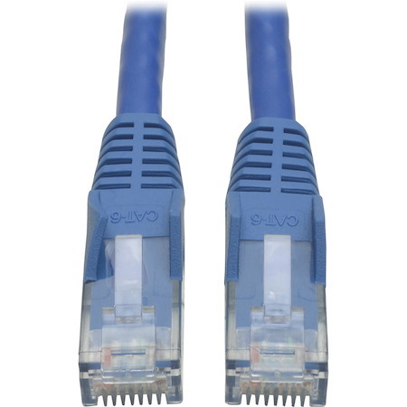 Eaton Tripp Lite Series Cat6 Gigabit Snagless Molded (UTP) Ethernet Cable (RJ45 M/M), PoE, Blue, 50 ft. (15.24 m)