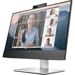 HP E24mv G4 24" Class Webcam Full HD LCD Monitor - 16:9 - Black/Silver