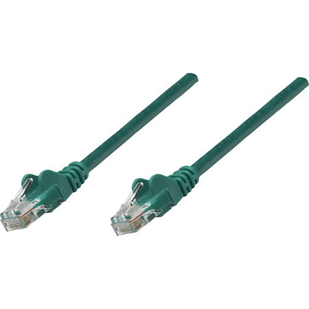 Intellinet Network Solutions Cat5e UTP Network Patch Cable, 10 ft (3.0 m), Green