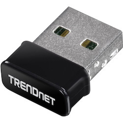 TRENDnet Micro AC1200 Wireless USB Adapter, Dual Band Support For 2.4GHz And 5GHz, WiFi AC1200 MU-MIMO Adapter, WPA2 Encrpytion, Easy Setup, Supports Windows And Mac, Black, TEW-808UBM