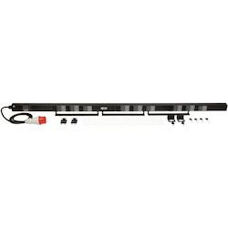 Tripp Lite by Eaton 11.5kW 3-Phase Basic PDU - 45 208-240V Outlets (36 C13, 9 C19), IEC 309 16/20A Red 360-415V Input, 6 ft. Cord, 70 in. 0U, TAA