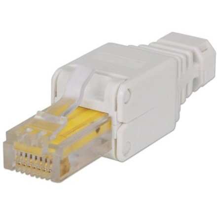 Intellinet RJ45 Modular Plug, Toolless Connector, Cat5/5e/6, 22-26 AWG solid and stranded UTP cables