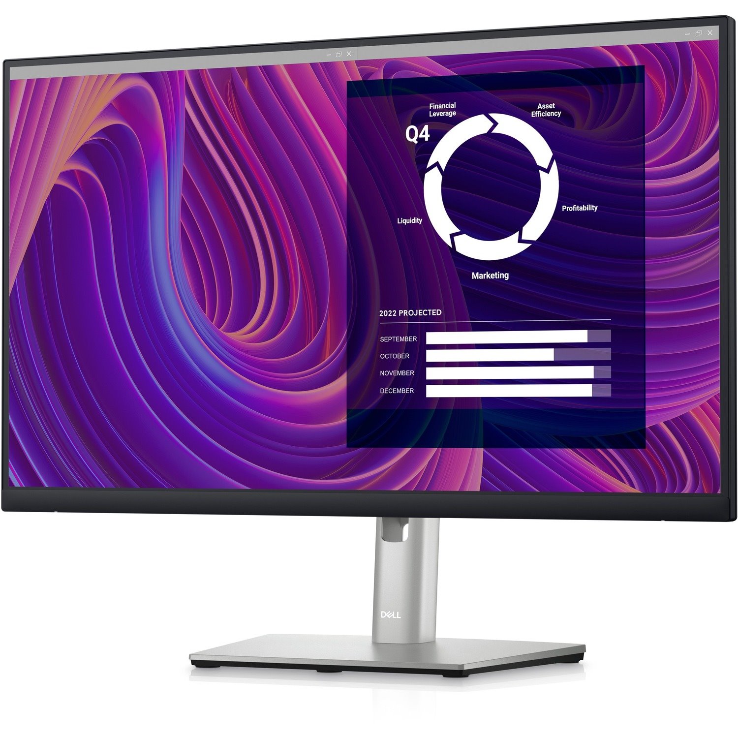 Dell P2423D 23.8" QHD WLED LCD Monitor - 16:9 - Black, Silver