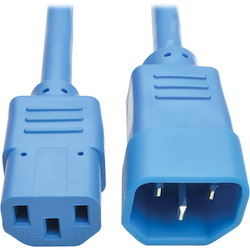 Eaton Tripp Lite Series PDU Power Cord, C13 to C14 - 10A, 250V, 18 AWG, 6 ft. (1.83 m), Blue