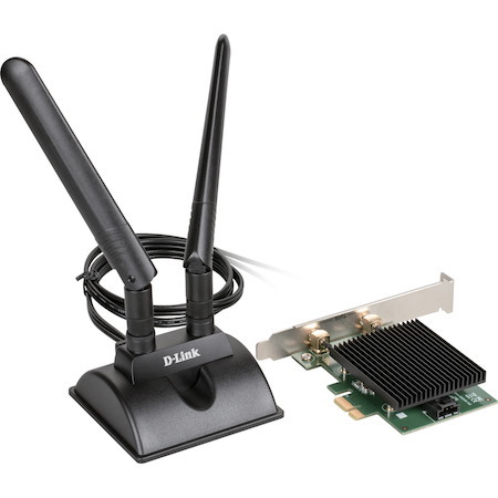 D-Link IEEE 802.11ax Bluetooth 5.1 Wi-Fi/Bluetooth Combo Adapter for Desktop Computer