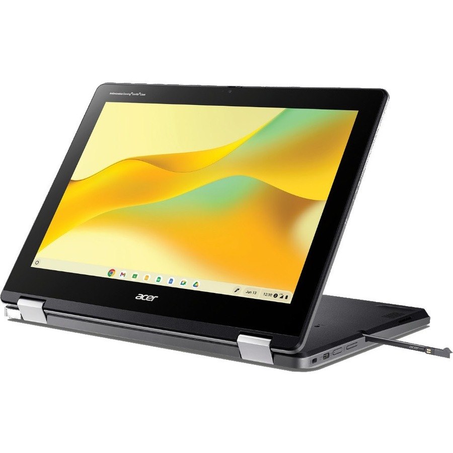 Acer Chromebook Spin 512 R856TN R856TN-P20G 12" Touchscreen Convertible 2 in 1 Chromebook - HD+ - 1366 x 912 - Intel N200 Quad-core (4 Core) 1 GHz - 8 GB Total RAM - 64 GB Flash Memory - Shale Black