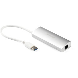 StarTech.com 3-Port USB Hub with Ethernet, USB-A Ports, Gigabit Ethernet/GbE, USB 5Gbps, Bus-Powered, Portable Laptop USB 3.0 Hub