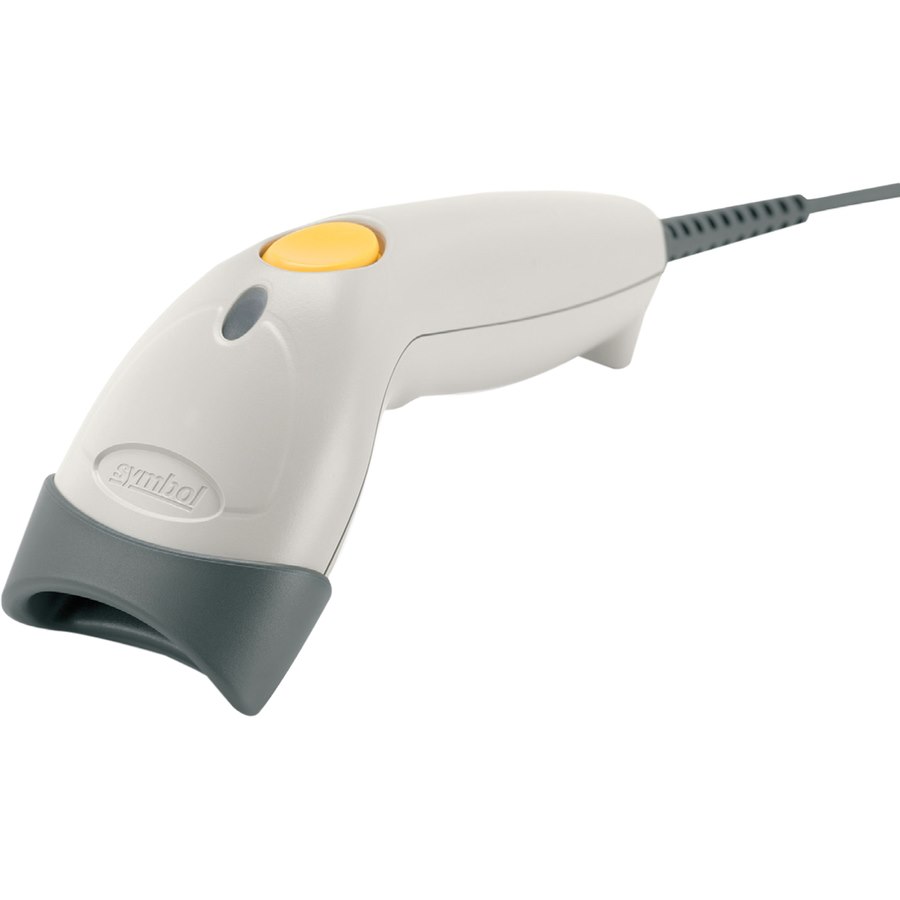 Zebra Symbol LS1203 Handheld Barcode Scanner - Cable Connectivity - White