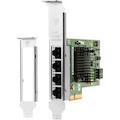 HP I350-T4 Gigabit Ethernet Card - 10/100/1000Base-T - Plug-in Card