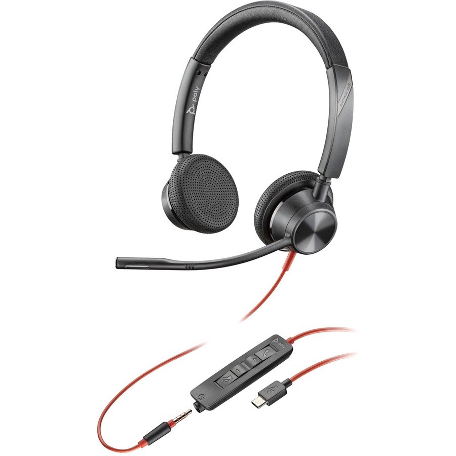 Poly Blackwire 3325 Microsoft Teams Certified USB-C Headset