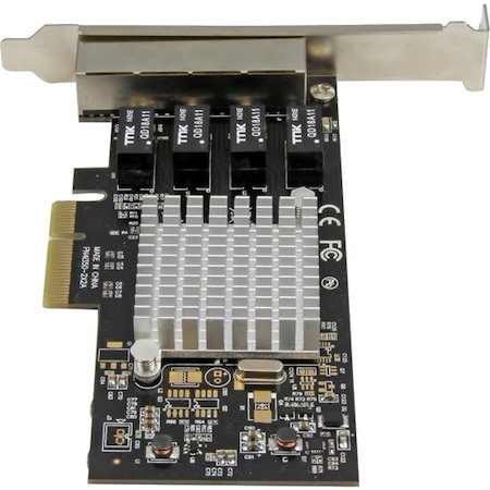 StarTech.com 4-Port Gigabit Ethernet Network Card - PCI Express, Intel I350 NIC - Quad Port PCIe Network Adapter Card w/ Intel Chip