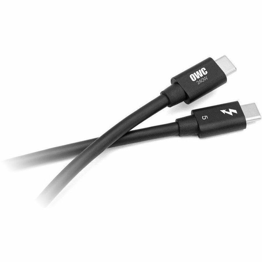 OWC 0.8M (31.5") OWC Thunderbolt 5 (USB-C) Cable Black