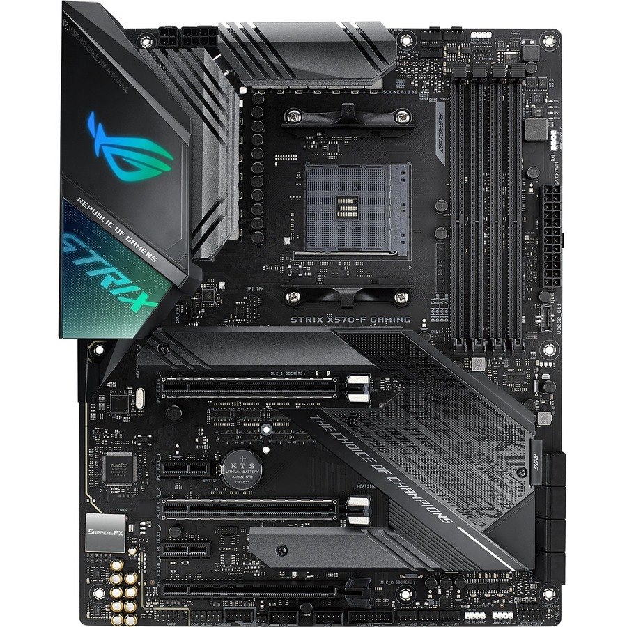 Asus ROG Strix X570-F Gaming Desktop Motherboard - AMD X570 Chipset - Socket AM4 - ATX