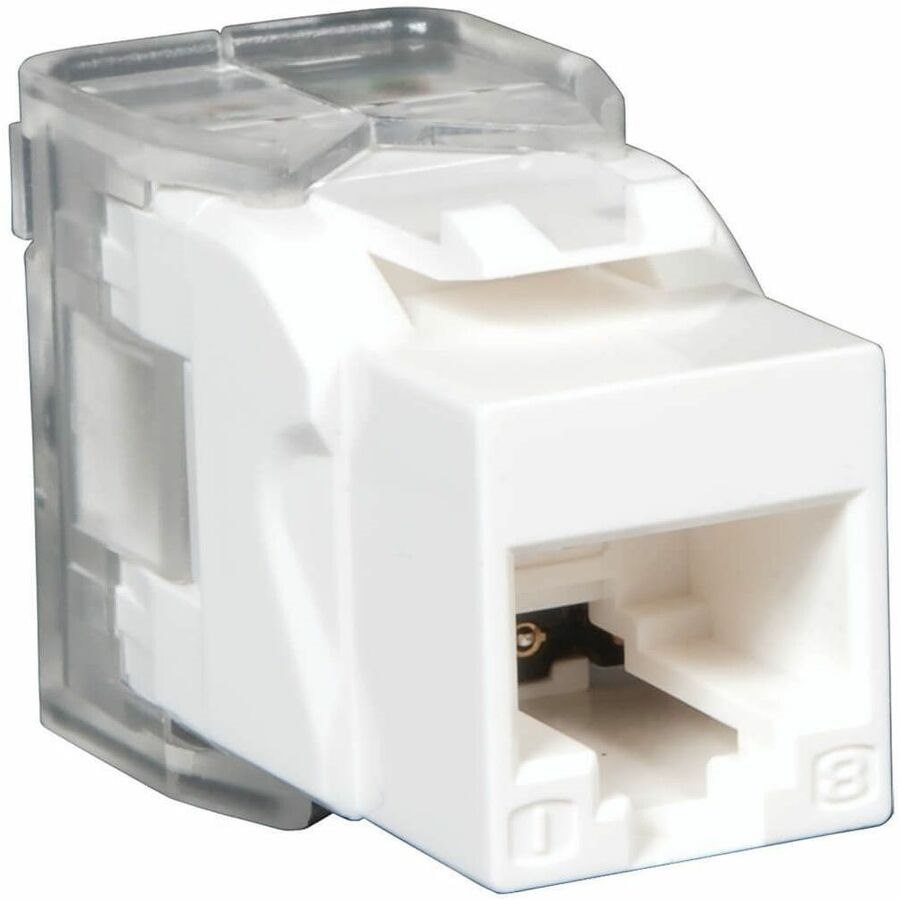 Eaton Tripp Lite Series Toolless Cat6/5e Keystone Jack - White, TAA