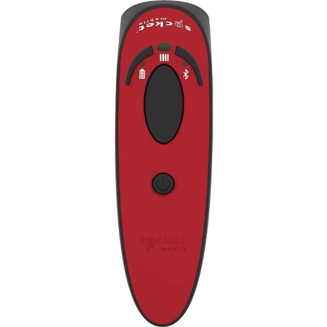 Socket Mobile DuraScan D760 Handheld Barcode Scanner - Wireless Connectivity - Red