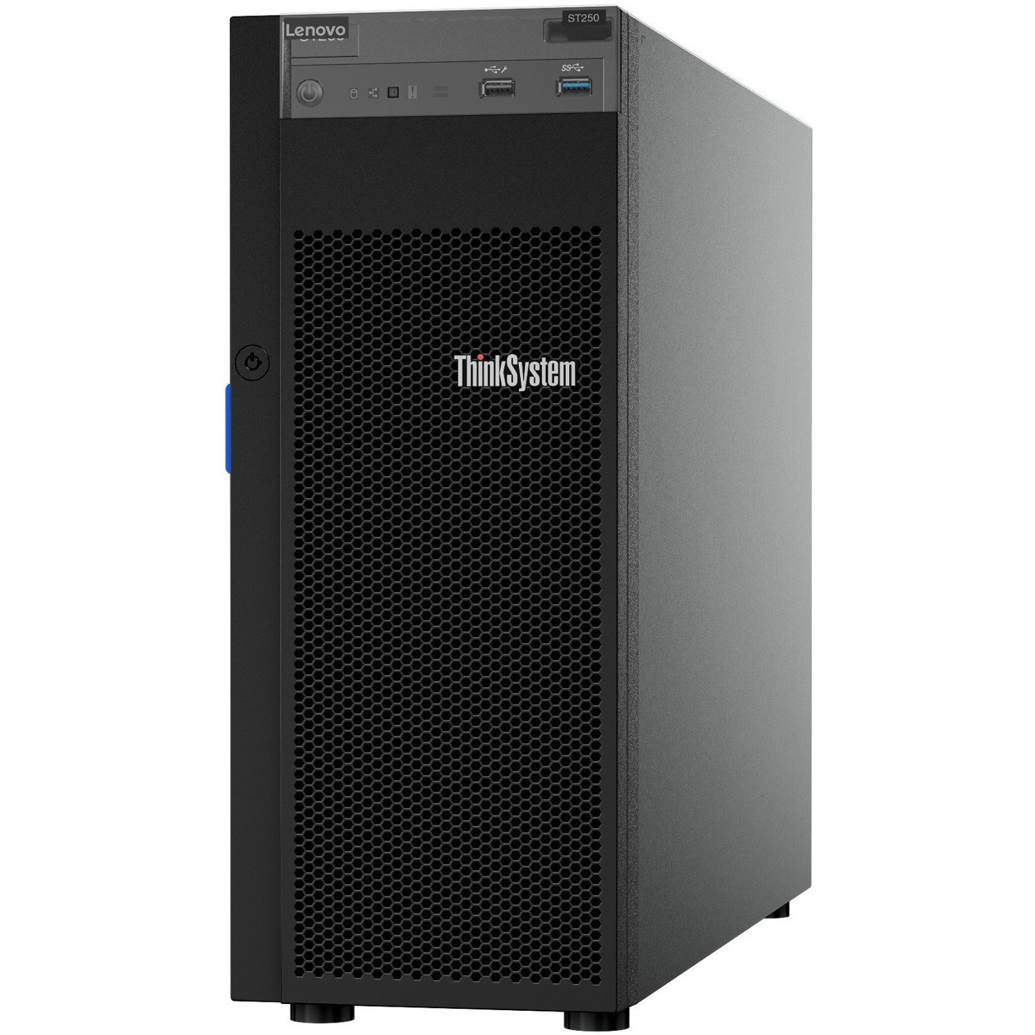 Lenovo ThinkSystem ST250 7Y46A01LNA 4U Tower Server - 1 x Intel Xeon E-2186G 3.80 GHz - 16 GB RAM - Serial ATA/600 Controller