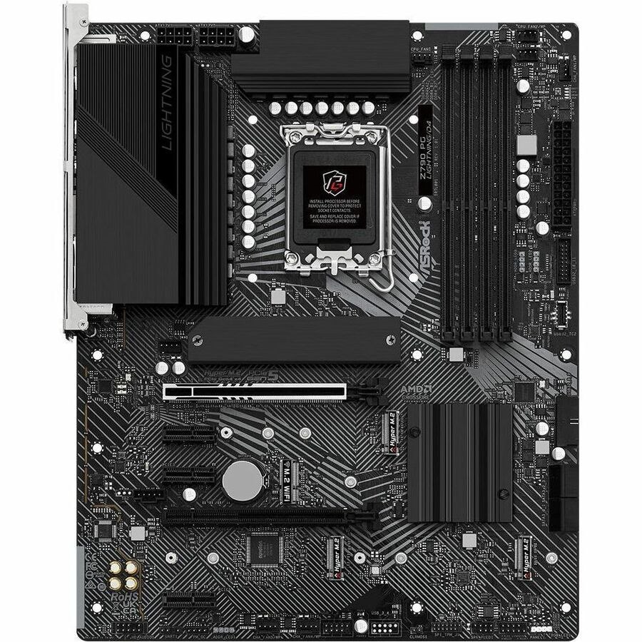 ASRock Z790 PG LIGHTNING/D4 Gaming Desktop Motherboard - Intel Z790 Chipset - Socket LGA-1700 - ATX