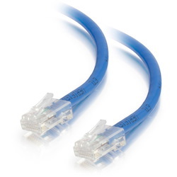 C2G 1ft Cat5e Non-Booted Unshielded Network Patch Ethernet Cable - Blue