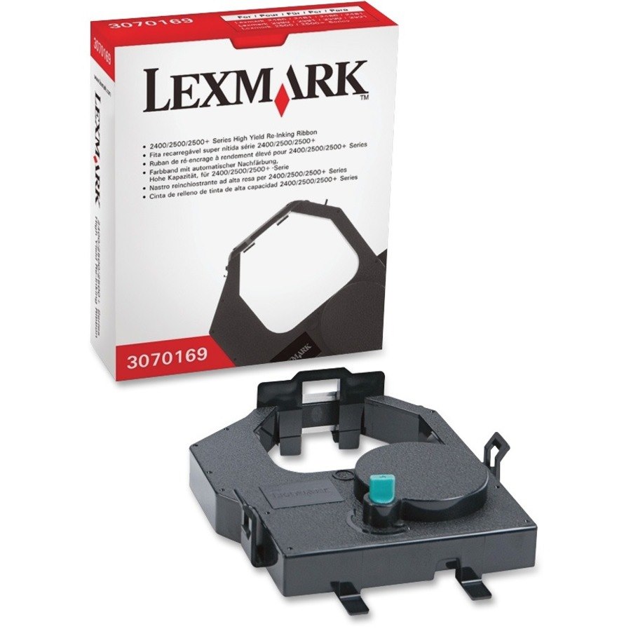 Lexmark High Yield Dot Matrix Ribbon - Black - 1 Each