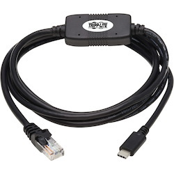 Tripp Lite by Eaton USB-C to RJ45 Serial Rollover Cable (M/M) - Cisco Compatible 250 Kbps 6 ft. (1.8 m)