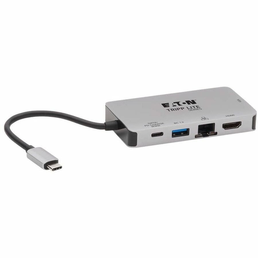 Eaton Tripp Lite Series USB-C Dock, Dual Display - 4K HDMI, VGA, USB 3.x (5Gbps), USB-A/C Hub, GbE, 100W PD Charging