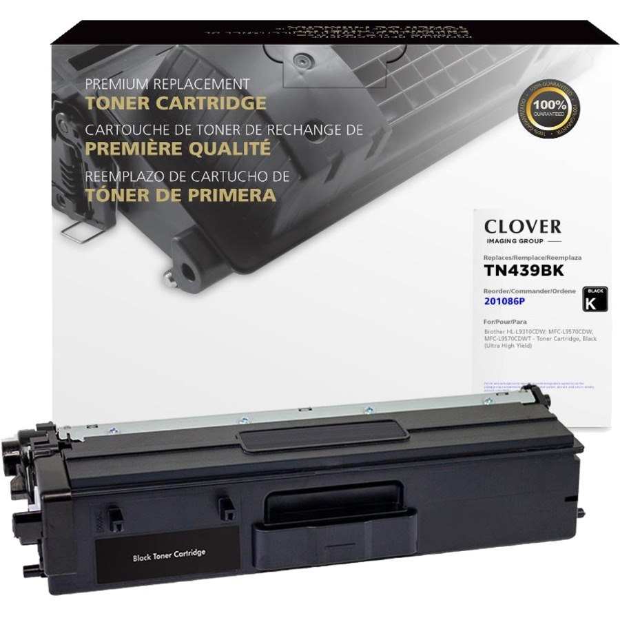 Clover Technologies Remanufactured Ultra High Yield Laser Toner Cartridge - Alternative for Brother TN439BK - Black Pack